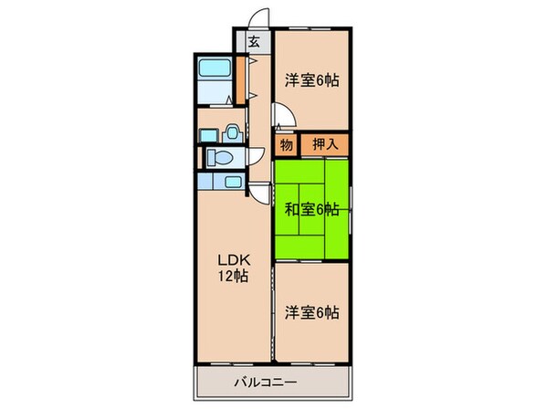 第2グリーンマンション守山の物件間取画像